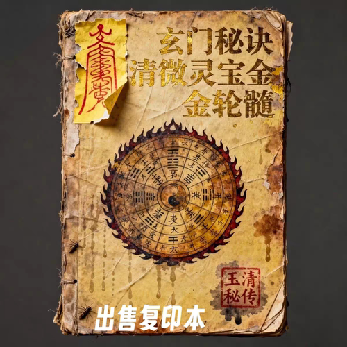 绝版古籍《清微灵宝金轮髓》出售彩色复印本字帖练字板书法字帖