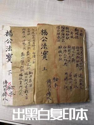 家藏好书书法  杨公法宝 上册+下册出售黑白复印本字帖书法
