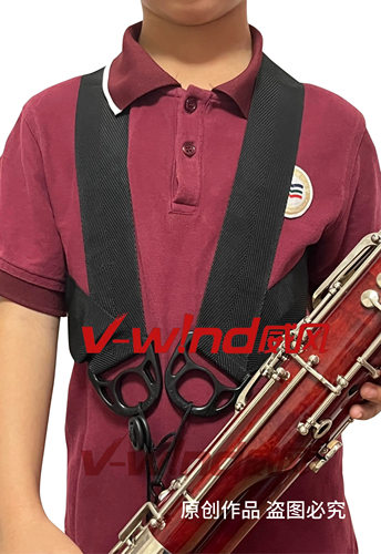 德国原装进口kolbl双肩背带巴松大管背带儿童轻薄交叉