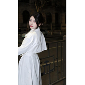 春夏经典 君姐专享 翻领风衣女系带设计休闲气质外套25DK711