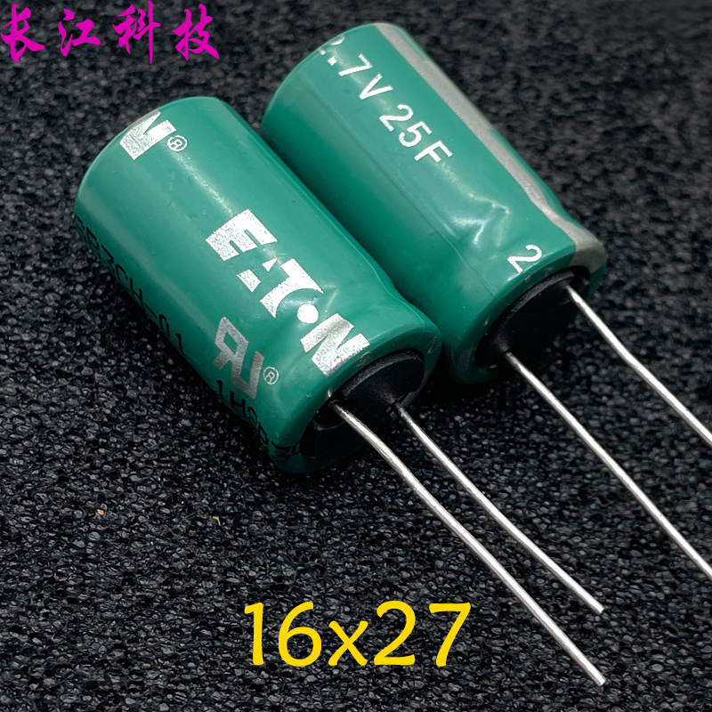 全新正品 美国ETN 超级法拉电容 2.7V 25F 备用电源 体积16X27mm