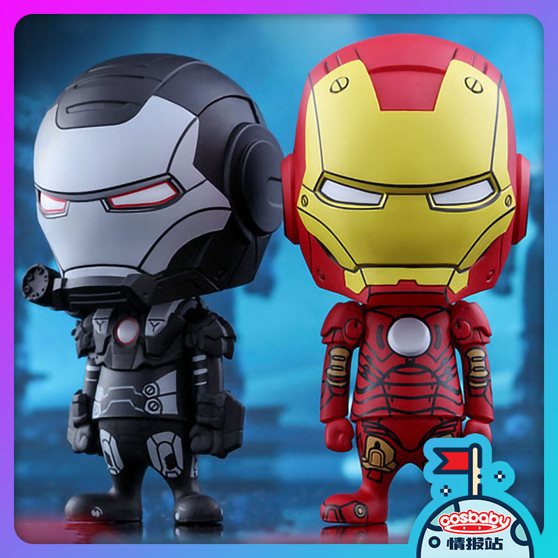 Hottoys HT cosbaby COSB283 钢铁侠2 战争机器套装 漫画颜色绝版