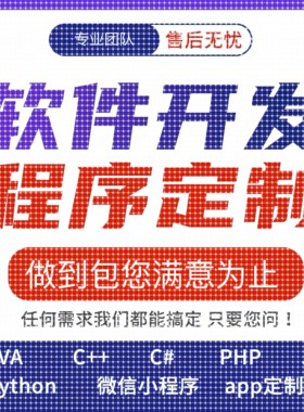 java程序设计web项目php系统python程序开发C++开发代码定制程序