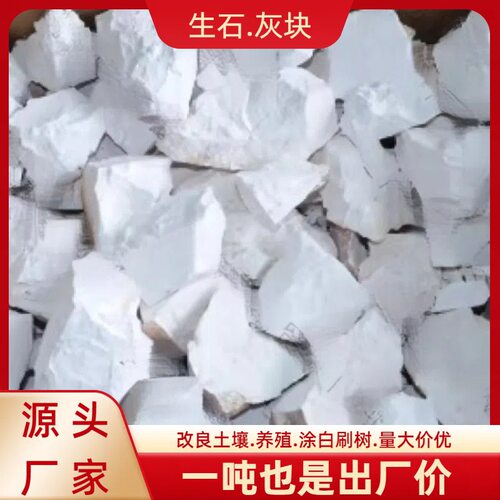 生石灰块熟石灰氧化钙水产养殖改良污水处理生石灰块生石灰粉