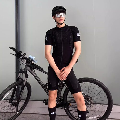 golovejoy春夏新款骑行服男套装短袖上衣透气轻薄速干公路自行车 - 封面