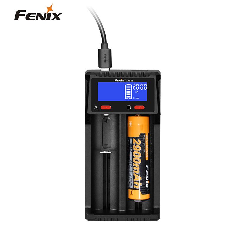 Fenix ARE-D2 数显多功能18650 16340锂电池AA智能充电器移动电源