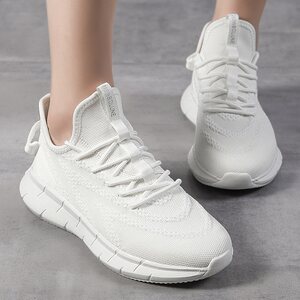 新百伦领跑男鞋2026新款女鞋夏季薄款透气运动鞋女飞织网面跑步鞋