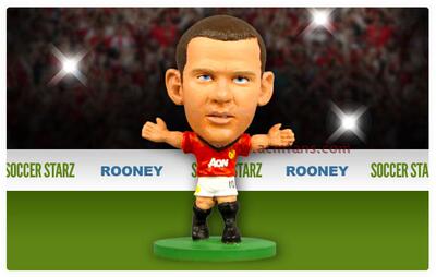 曼联球星公仔 鲁尼 SoccerStarz 足球人偶模型