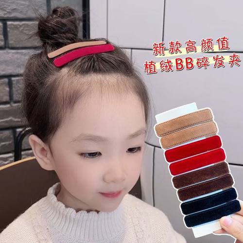 新春儿童丝绒BB夹侧边刘海夹气质