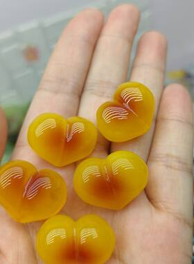 新款屁桃爱心直通孔蜜蜡