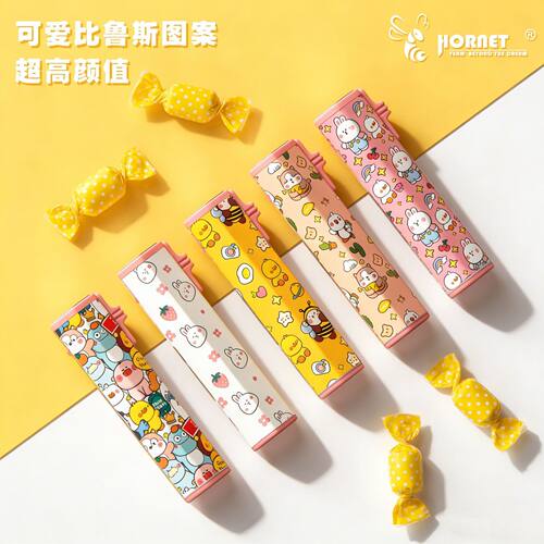 比鲁斯卡通直冲蓝焰防风打火机