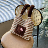 2026秋冬新款 秋冬毛毛单肩腋下包大容量托特外出通勤包