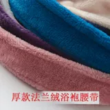 Фланелевый банный халат, ремень, коралловый аксессуар, бархатная летняя тонкая пижама