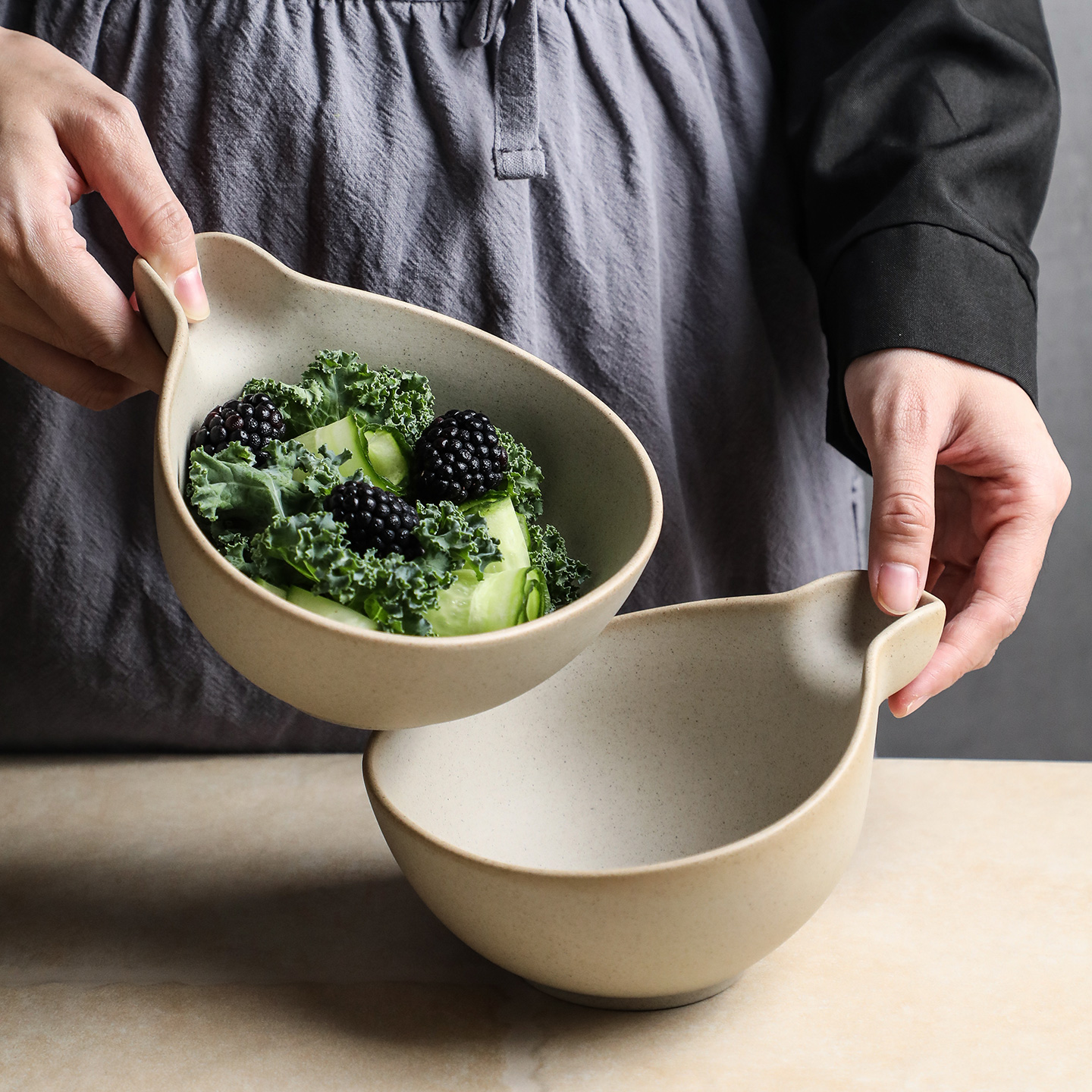 无釉陶瓷甜品碗粥碗汤碗吃饭碗