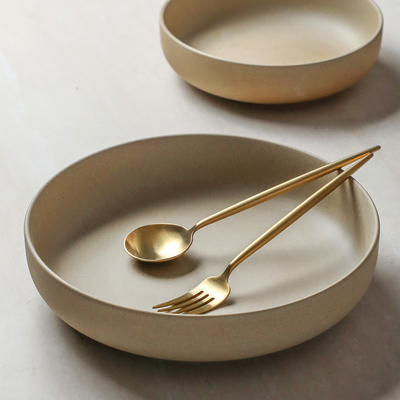 日式复古陶瓷深盘冷菜盘圆盘浅碗