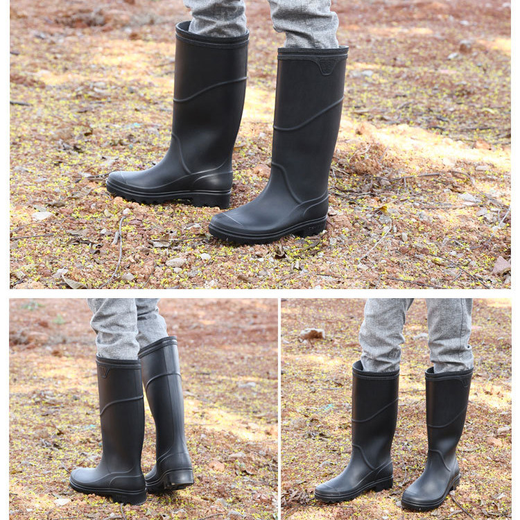 Chaussures - bottes caoutchouc homme pour printemps - semelle tendon - Ref 963159 Image 1