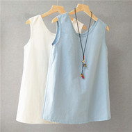 背心新款外穿无袖上衣百搭T恤
