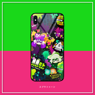 任天堂 switch 喷射战士适用于苹果华为三星小米OPPO玻璃手机壳