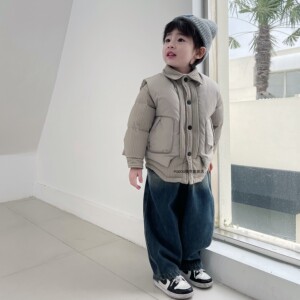 厚款冬季真两件套棉服马甲可脱卸