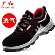Giày bảo hiểm lao động Giày nam mùa hè thoáng khí hàn chống lại ánh sáng uy tín túi thép đầu chống mite chống đâm thủng giày công sở
