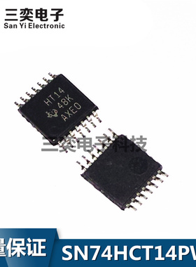 SN74HCT14PW SN74HCT14PWR 丝印HT14 TSSOP14逻辑贴片IC 原装正品