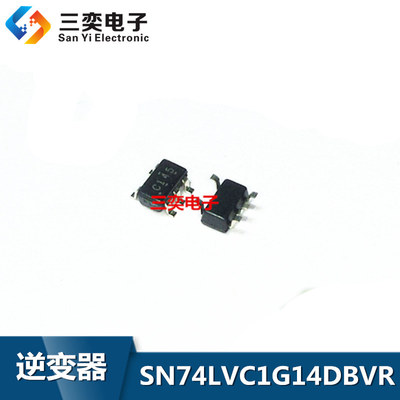 SN74LVC1G14DBVR 丝印：C145 SOT23-5 单路施密特触发逆变器 全新
