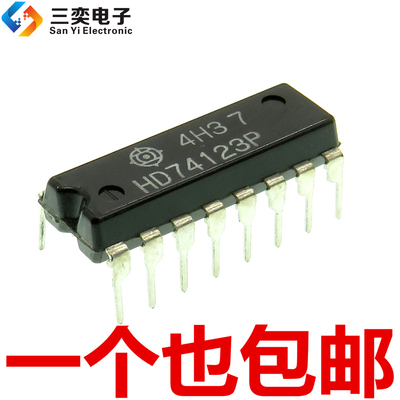 原装正品 HD74123P 双单稳多谐振荡器 逻辑IC DIP16直插 三奕电子