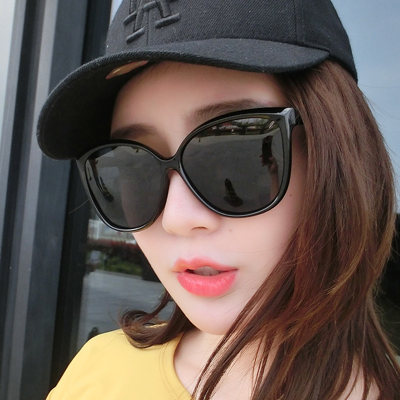 墨镜女2021新款女士太阳镜女大框圆脸时尚复古潮流眼镜驾驶偏光镜