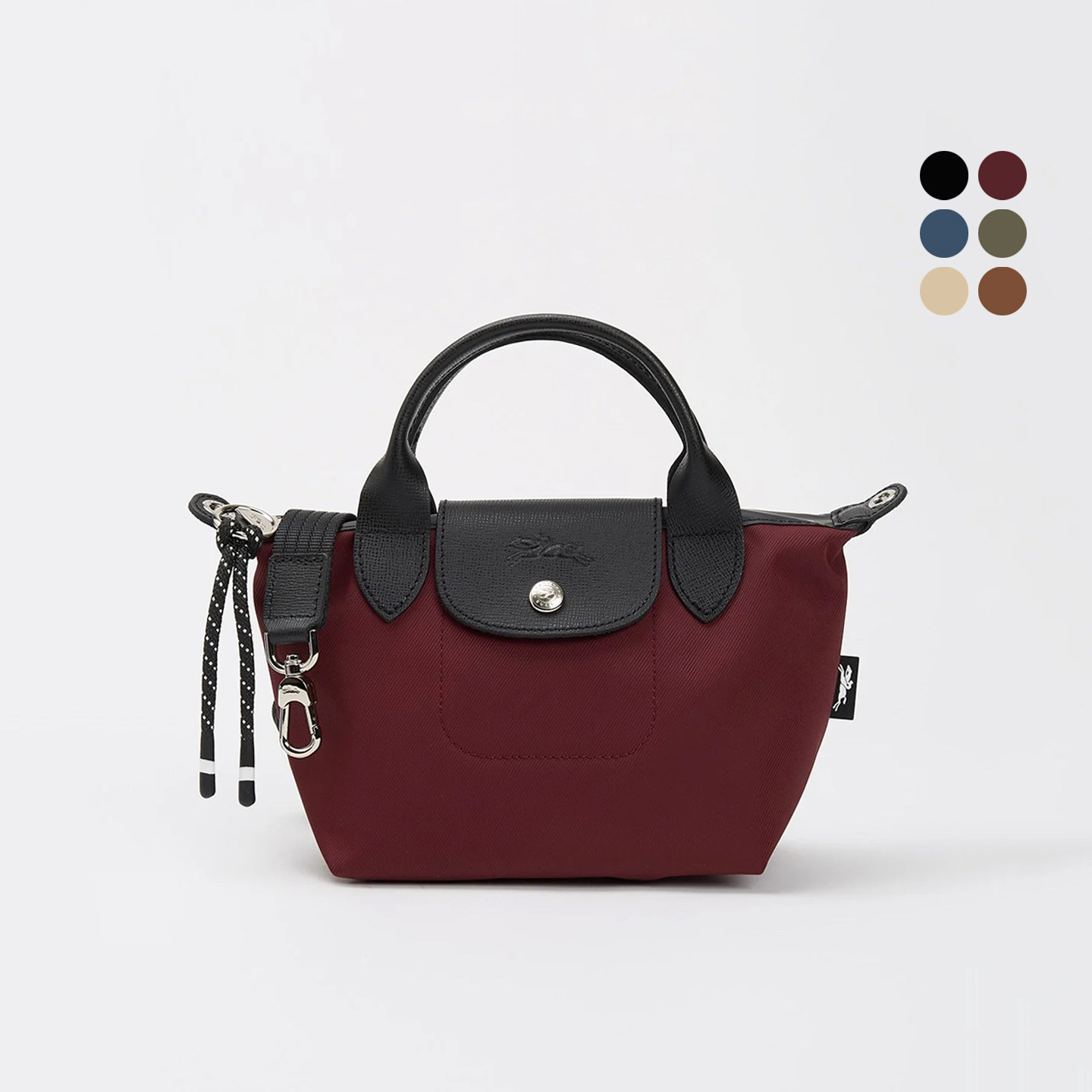 LONGCHAMP珑骧Energy再生尼龙mini饺子包加厚单肩斜挎手提女包