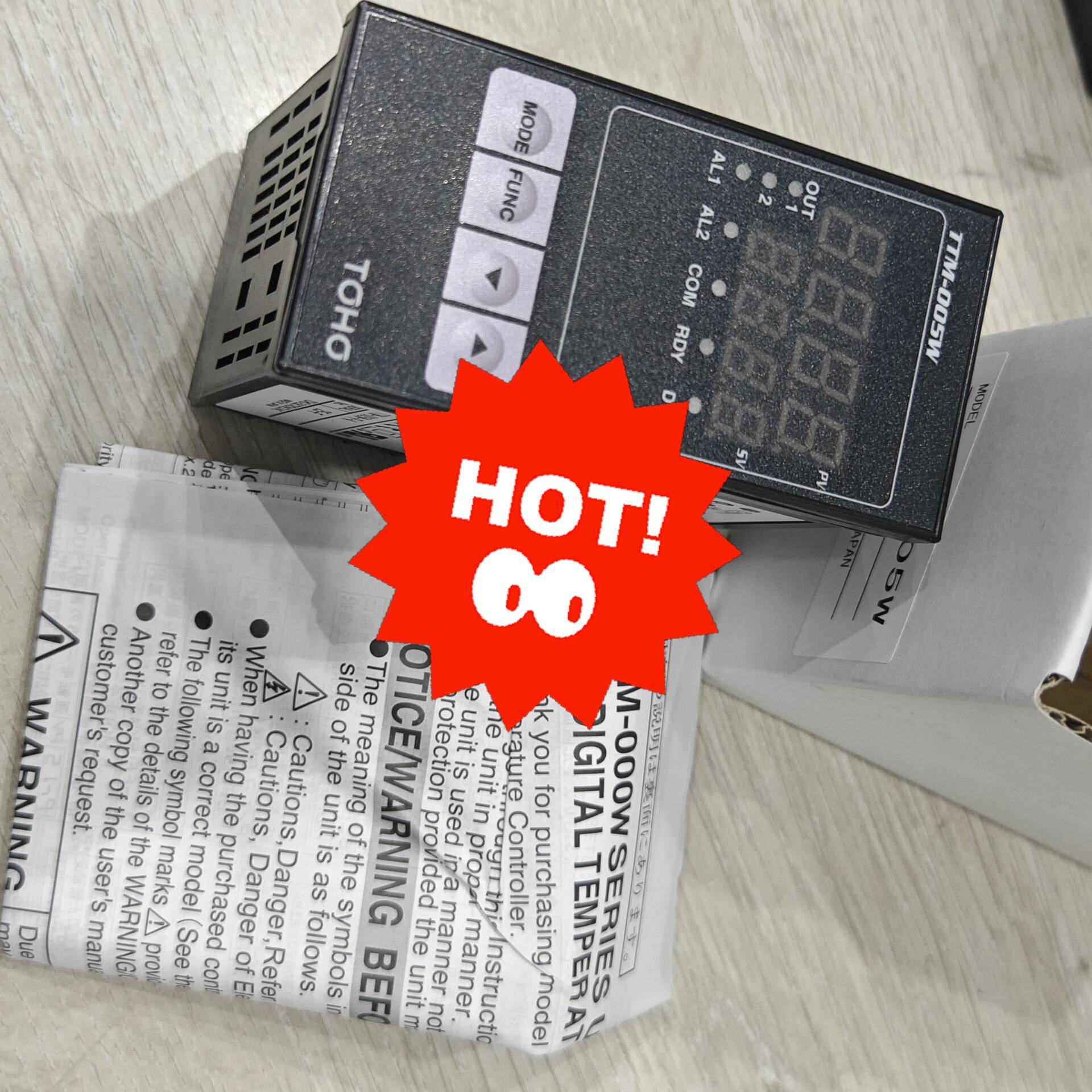 全新TOHO东邦温控器TTM-005W-R-ABM，日本制造