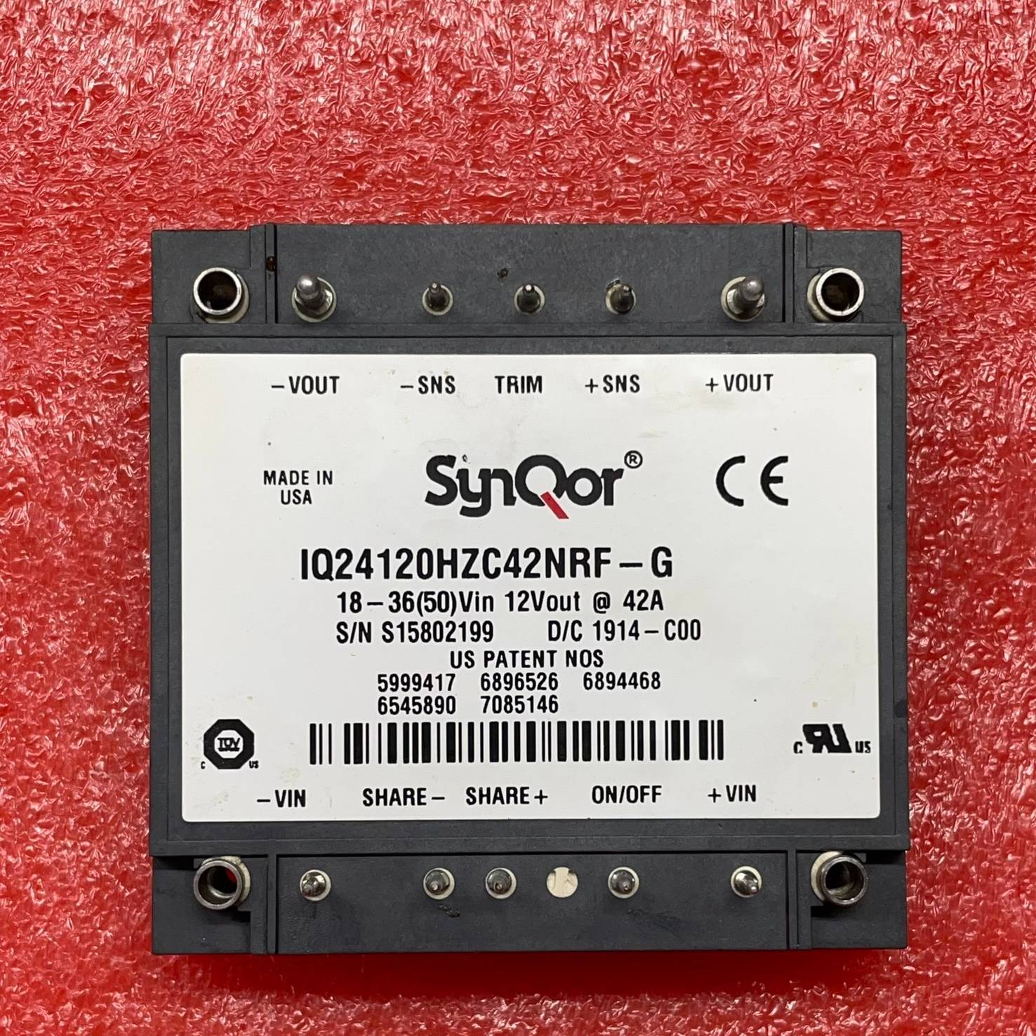 [议价]IQ24120C42NRF美国电源模块SYNQOR