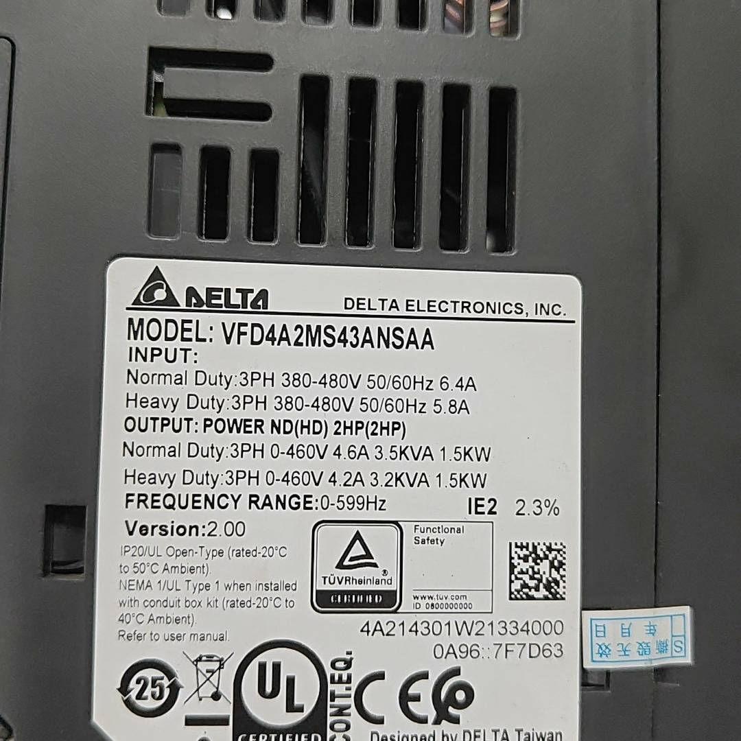 [议价]台达变频器MS300系列，型号VFD4A2MS43ANSAA