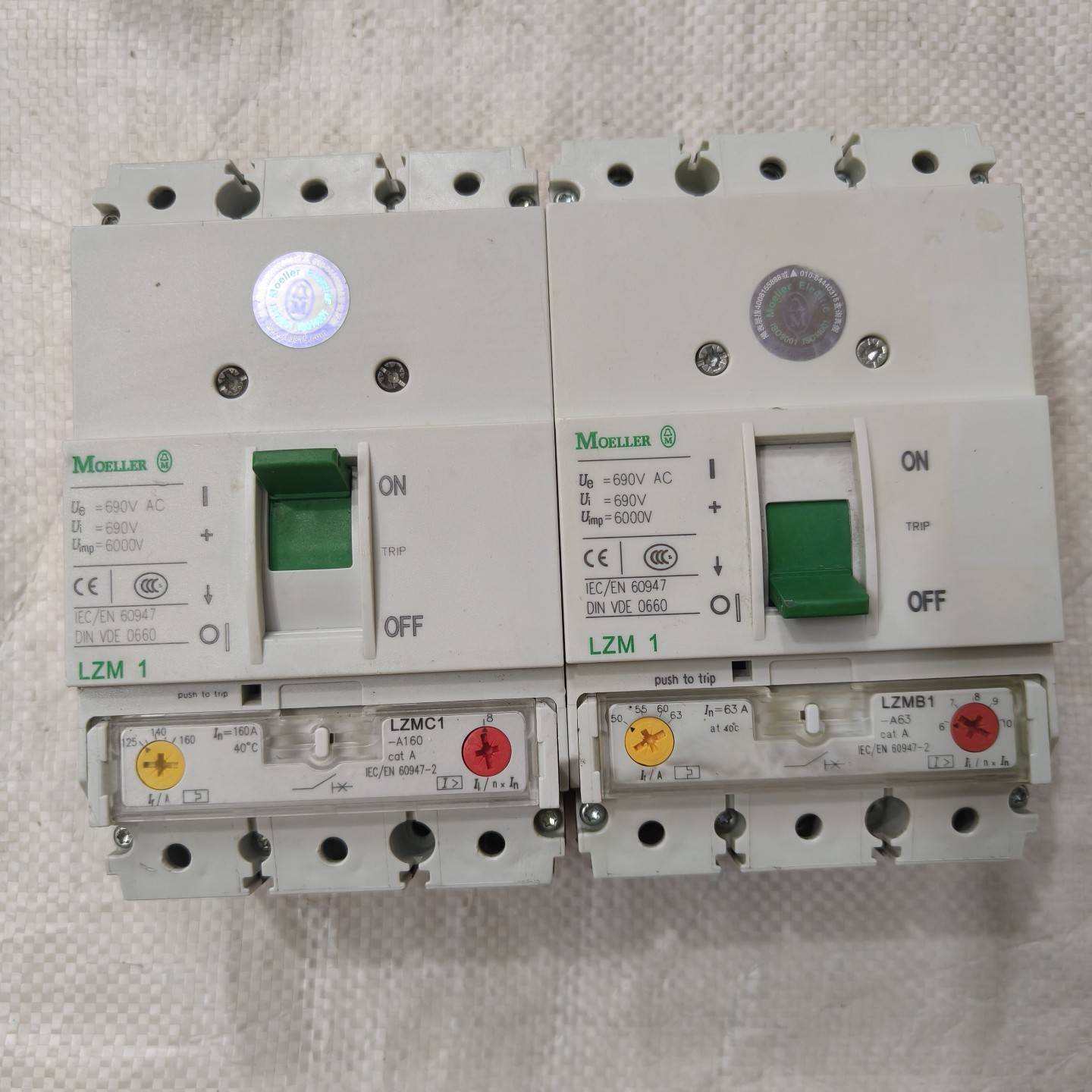 MOELLER穆勒塑壳断路器  LZMC1-A160 3P