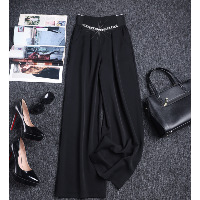 高端时装感西装裤新款阔腿裤子女