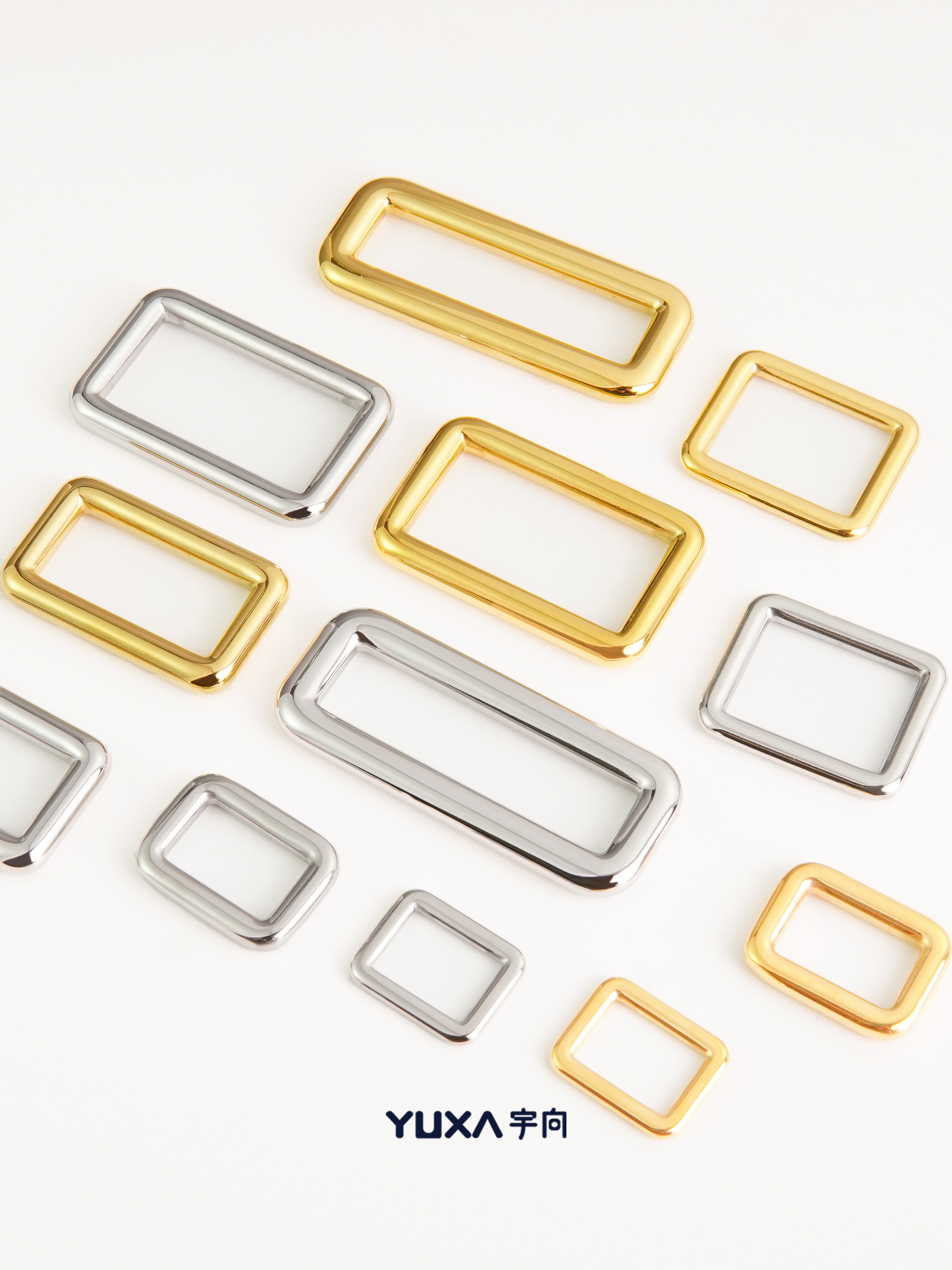 스테인레스 스틸 라운드 와이어 스퀘어 버클 어깨 끈 버클 핸들 버클 남자 가방 서류 가방 수제 가죽 제품 수하물 하드웨어 액세서리