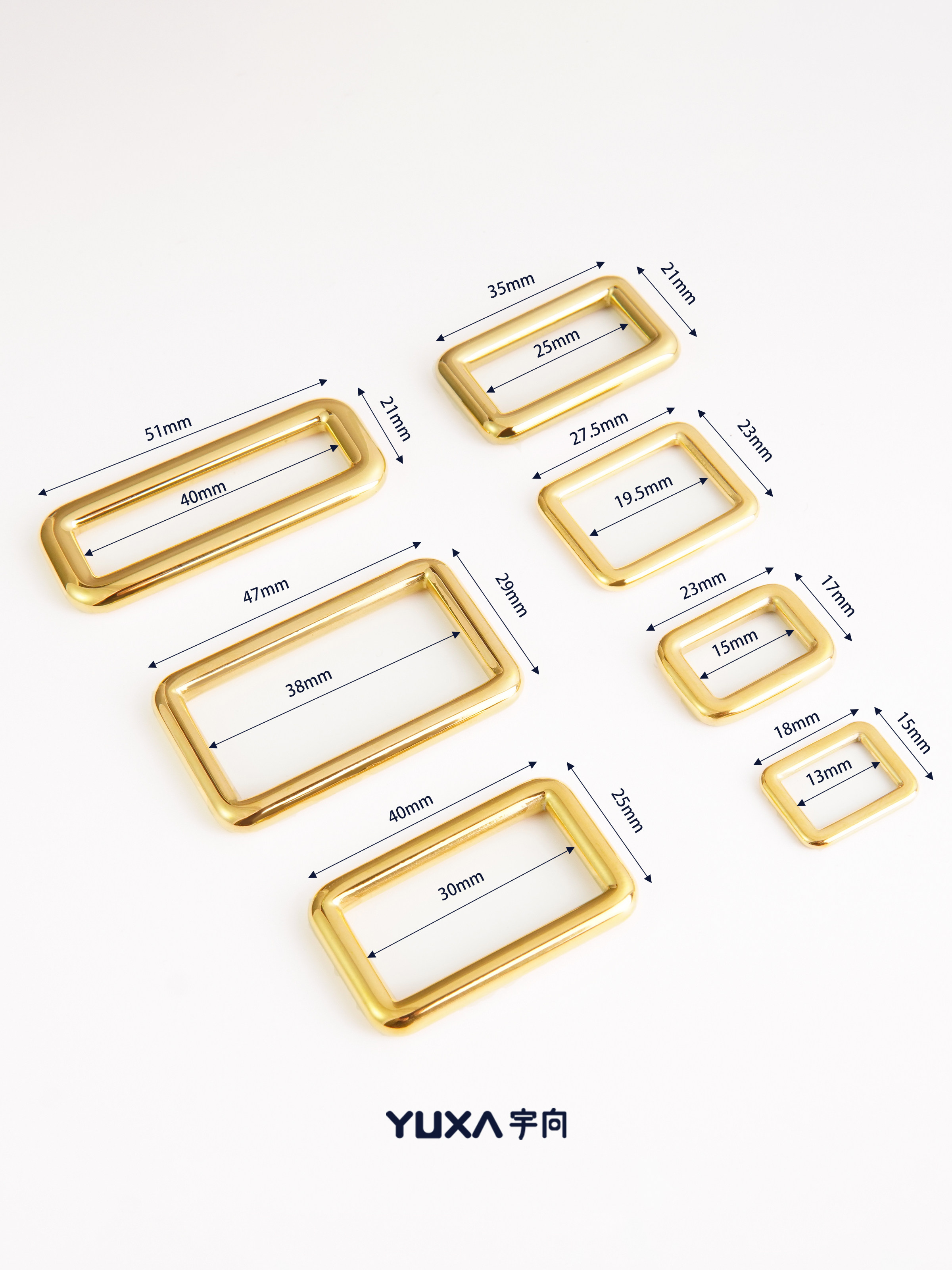 스테인레스 스틸 라운드 와이어 스퀘어 버클 어깨 끈 버클 핸들 버클 남자 가방 서류 가방 수제 가죽 제품 수하물 하드웨어 액세서리