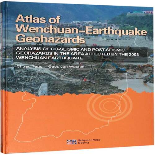 RT69包邮 Atlas of Wenchuan-earthquake geohazards:analysis of co-seismic and post-seismic 科学出版社计算机与网络图书书籍
