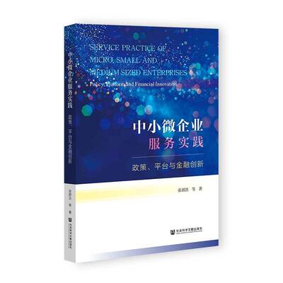 RT69包邮 中小微企业服务实践:政策、台与金融创新:policy, platform and financial i社会科学文献出版社·群学分社管理图书书籍