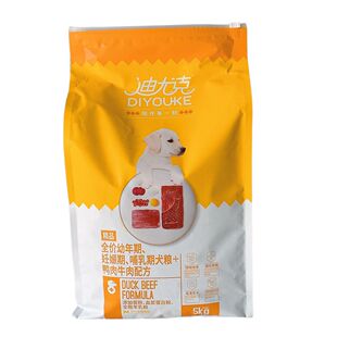 迪尤克狗粮5kg泰迪贵宾幼犬鸭肉牛肉配方全价通用型正品犬粮10斤
