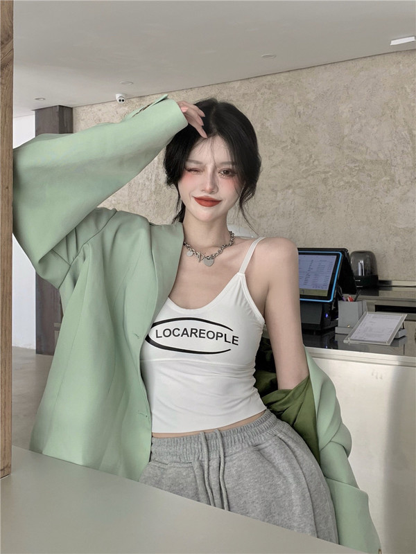 Real price real shot letter print Ice Sports Top