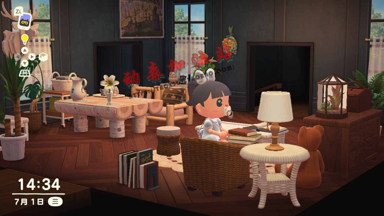 ins文艺名画钢琴木质动物森友