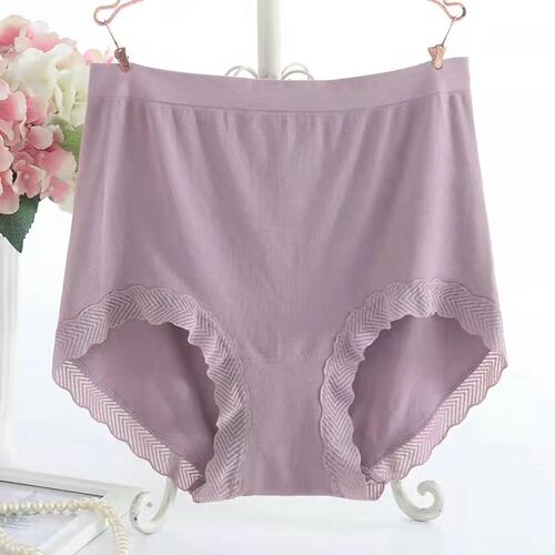 无缝高腰大码内裤女胖mm纯棉妈妈