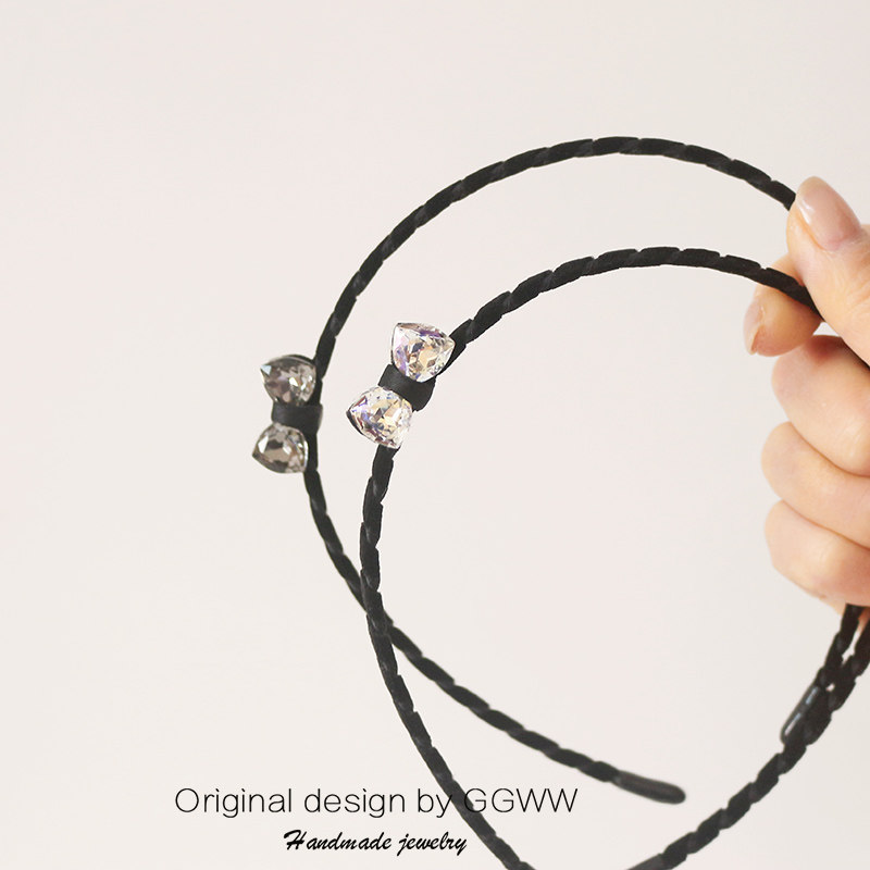 GGWW原创立体头箍蝴蝶结水晶发卡丝绒防滑压发细版发箍可爱兔耳朵,饰品/流行首饰/时尚饰品新,发饰,淘宝优惠券,粉丝福利购,淘宝优惠卷