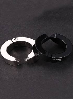 无耳洞耳夹韩版钛钢耳扣男耳骨夹女假耳环耳坠学生男士假耳钉耳饰
