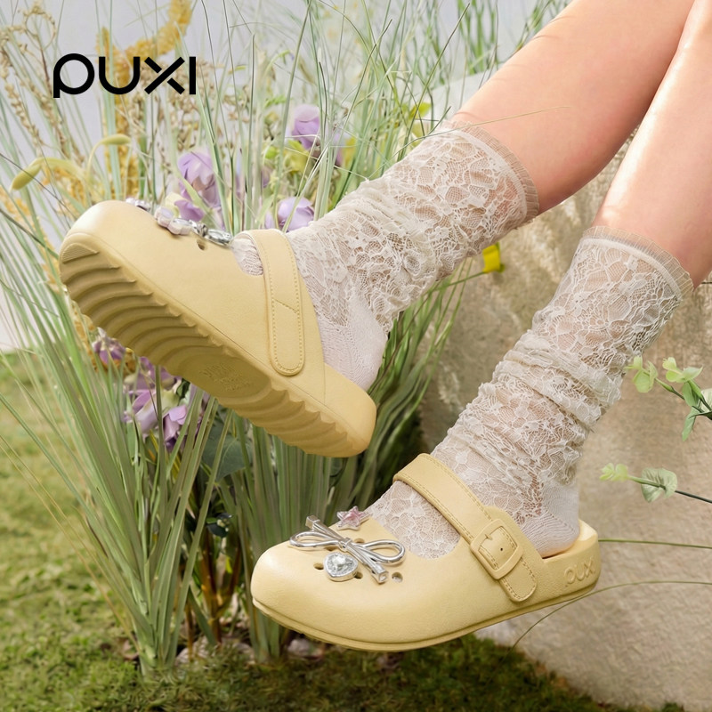 朴西EVA玛丽珍包头博肯洞洞鞋女夏季防滑透气居家外穿百搭沙滩鞋