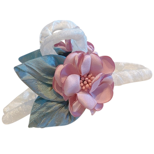 抓夹女夏大号盘发后脑勺头发夹子发量多法式气质花朵头顶发抓头饰