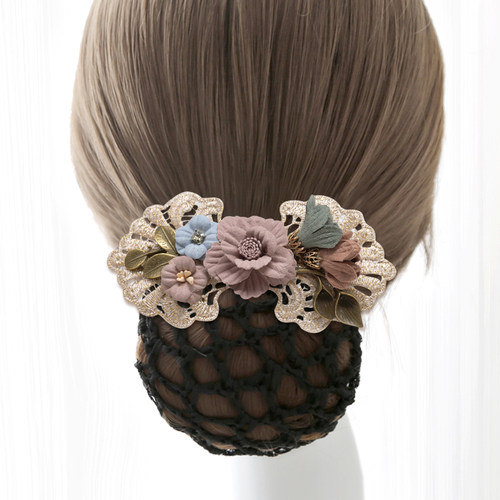 韩版酒店职业空姐护士发夹花朵