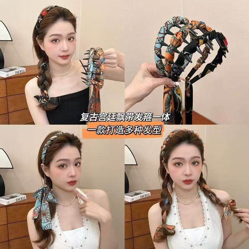 布艺发箍新款民族风发饰旅游链条麻花辫穿搭飘带编发发箍复古森女,饰品/流行首饰/时尚饰品新,发饰,淘宝优惠券,粉丝福利购,淘宝优惠卷