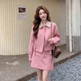 现货粉色套装女时尚套装2C512-7018-P190-K295，女装套装/套裙，昱喆服饰