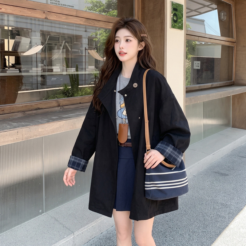 现货黑色休闲外套2C512-7001-P185-288,女装短外套,昱喆服饰